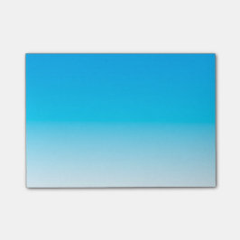 Bloco Post-it Luz simples - azul ao branco