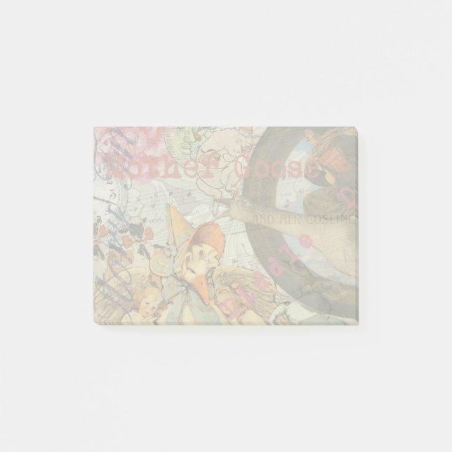 Bloco Post-it Madre Goose Enfermeira Rhyme Fairy Tale (Frente)