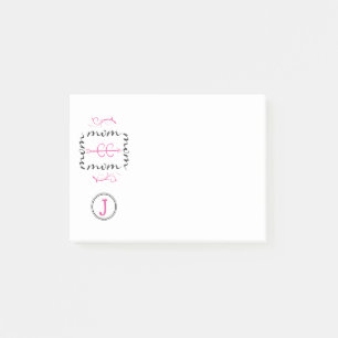 Bloco Post-it Mãe de Cross Country Personalizada Monograma