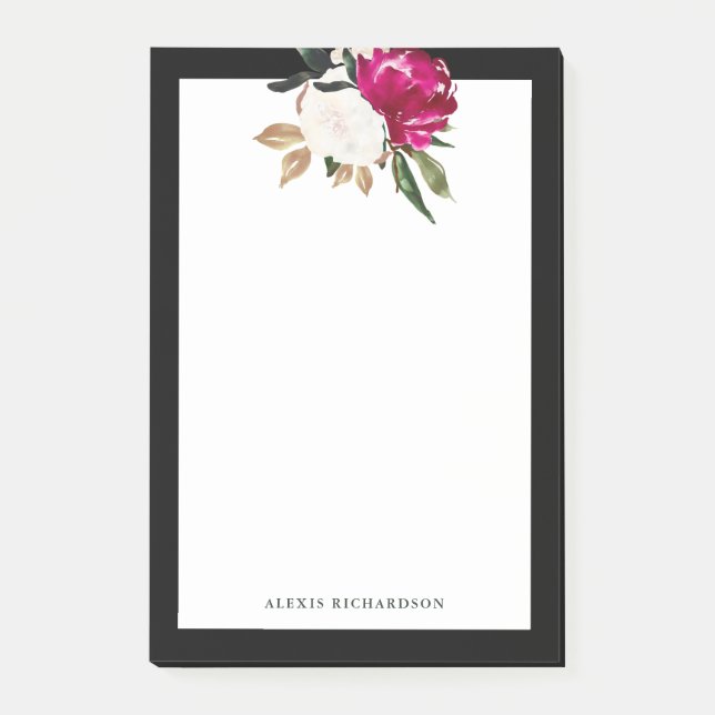 Bloco Post-it Magnólia pintada (Frente)