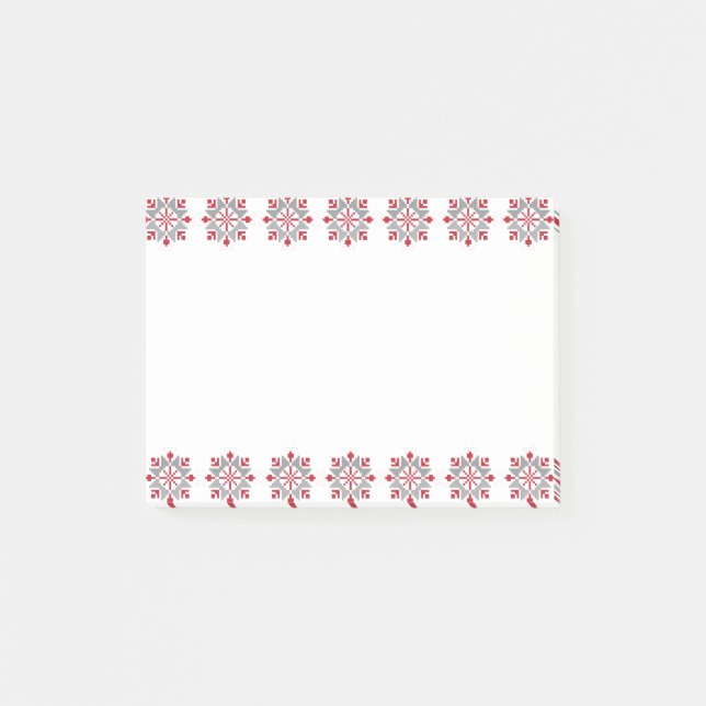 Bloco Post-it Manhã da Letónia - SN - padrão geométrico VII (Frente)