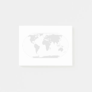 Bloco Post-it Mapa Mundial de Viajantes