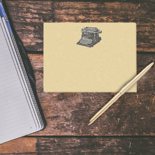 Bloco Post-it Máquina de Digitalização Velha e Negra Antica Vint