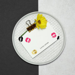 Bloco Post-it Marcas de Lipstick Nome personalizado