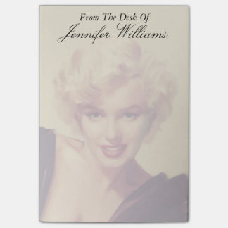 Bloco Post-it Marilyn no preto