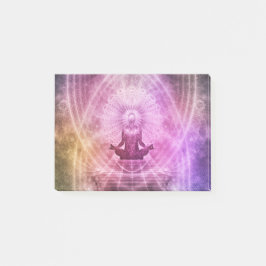 Bloco Post-it Meditação espiritual de Yoga Zen Colorida