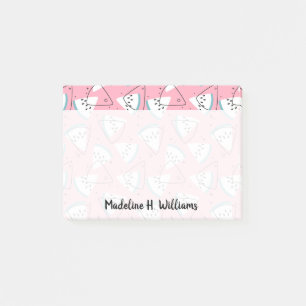 Bloco Post-it Melancias coloridas da aguarela