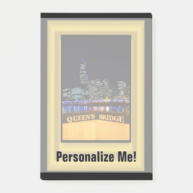 Bloco Post-it Melbourne Austrália CD Night Lights (Frente)