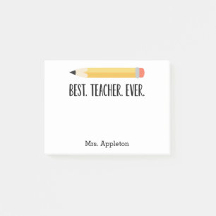 Bloco Post-it Melhor Professora Do Mundo   Notas personalizadas