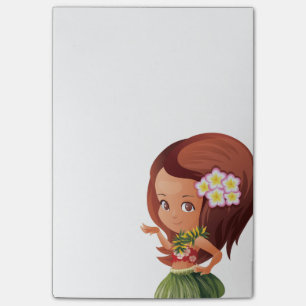 Bloco Post-it Menina de Hula