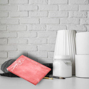 Bloco Post-it Mensagem da parede do vermelho do quadro da Mamã