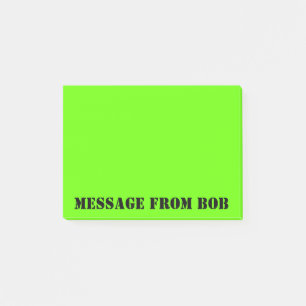 Bloco Post-it Mensagem Verde de Brilho