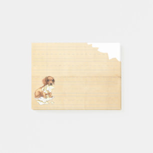 Bloco Post-it Meu Dachshund comeu meus trabalhos de casa