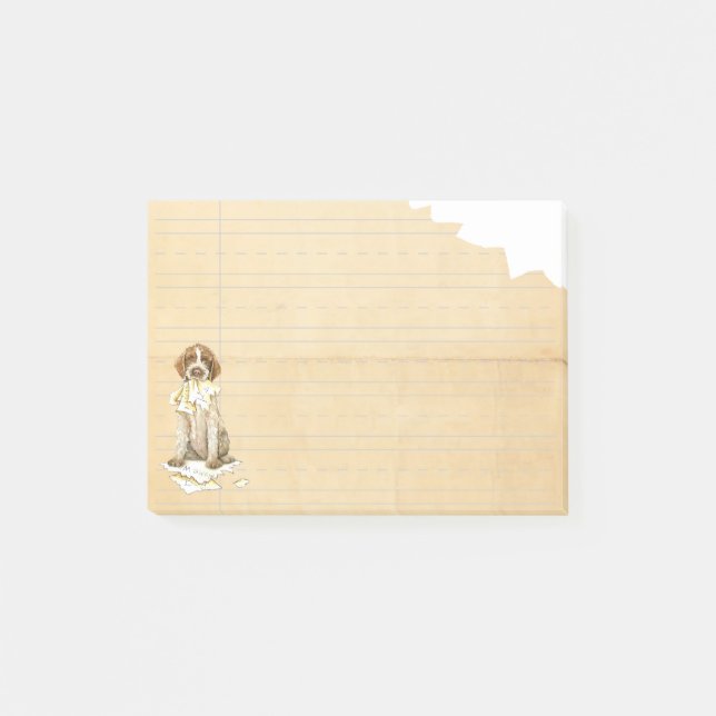 Bloco Post-it Meu Griffon comeu meus trabalhos de casa (Frente)