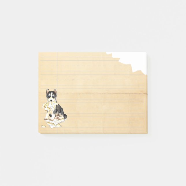 Bloco Post-it Meu rouco comeu meus trabalhos de casa (Frente)