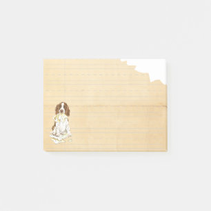 Bloco Post-it Meu Spaniel de Springer inglês comeu meus