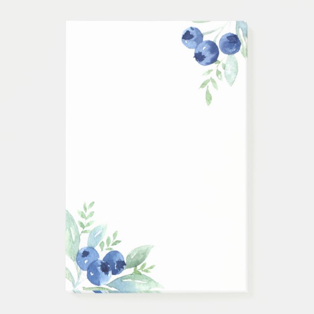 Bloco Post-it Mirtilos (Frente)