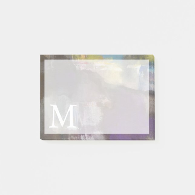 Bloco Post-it Monograma| Calm Interlude (Frente)