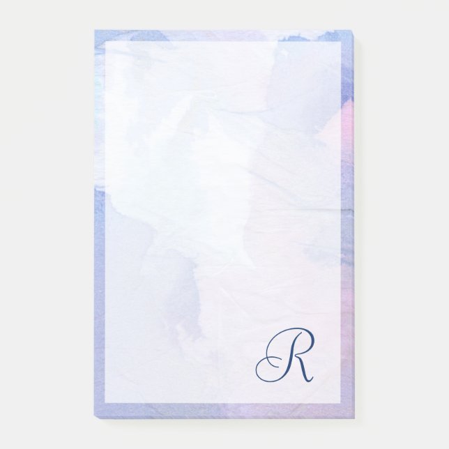 Bloco Post-it Monograma | Luzes Nortes II (Frente)