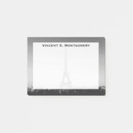 Bloco Post-it Monograma Torre Eiffel, Paris, França