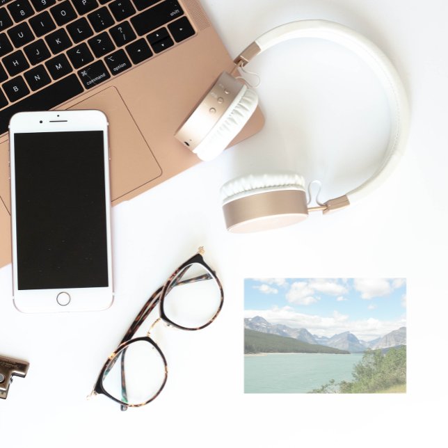 Bloco Post-it Montanhas Cênicas de Montana e Paisagem do Lago (In Situ)