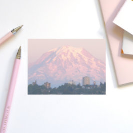 Bloco Post-it Monte Rainier Pink Paisagem com Alpenglow