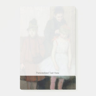 Bloco Post-it Mulher de Edgar Degas com duas meninas