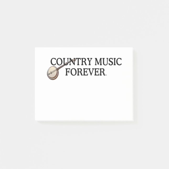 Bloco Post-it Música country do T para sempre (Frente)