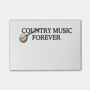 Bloco Post-it Música country do T para sempre