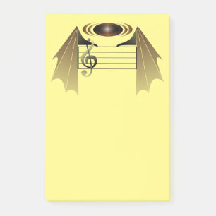 Bloco Post-it Música Favorita do Bat High Note