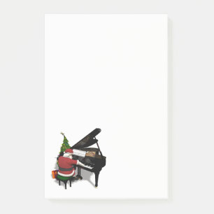 Bloco Post-it Musical Santa Claus Pianist
