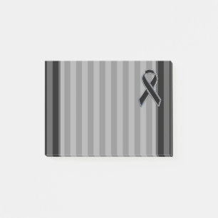 Bloco Post-it Na moda Black Ribbon Awarness Vertical Strips