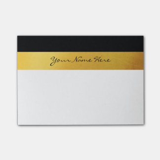 Bloco Post-it Na moda branco e , simples e elegante, com faixas