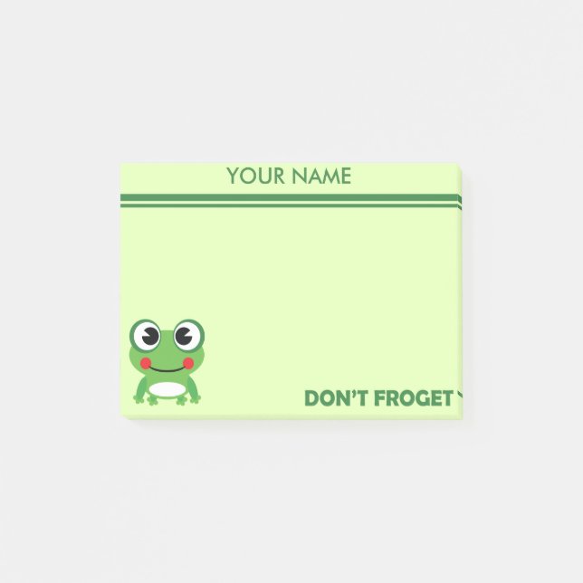 Bloco Post-it Não faz Froget (Frente)