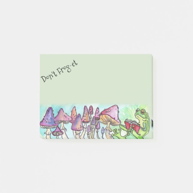 Bloco Post-it Não ler o sapo de storybook com Sapo (Frente)
