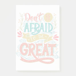 Bloco Post-it Não tenha medo de ser Excelente