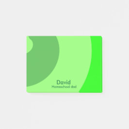 Bloco Post-it Nascentes verdes para o Pai da escola doméstica