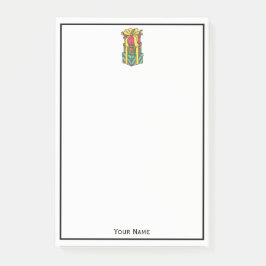 Bloco Post-it Natal Empilhado Apresenta Natal Empilhado