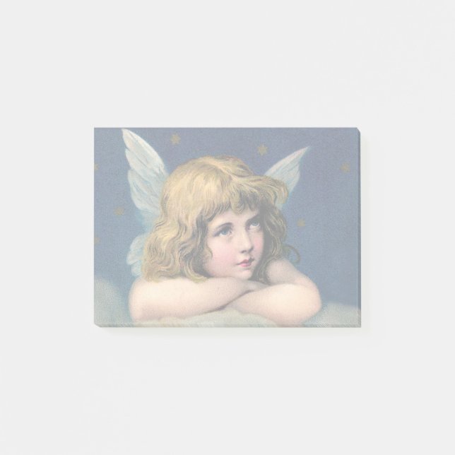 Bloco Post-it Natal vintage Angel (Frente)