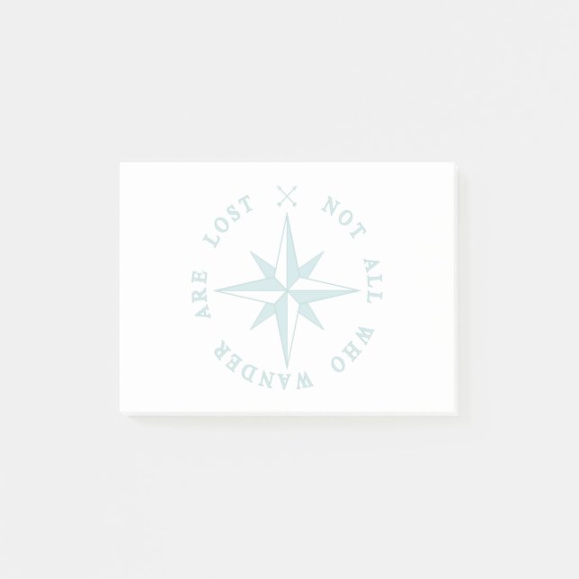 Bloco Post-it Nem Todos Os Que Andam São Perdidos (Frente)