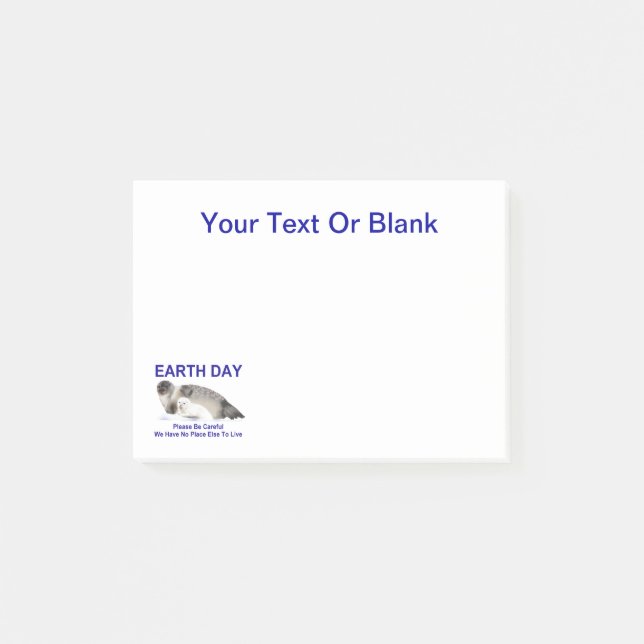 Bloco Post-it No gelo fino (Frente)