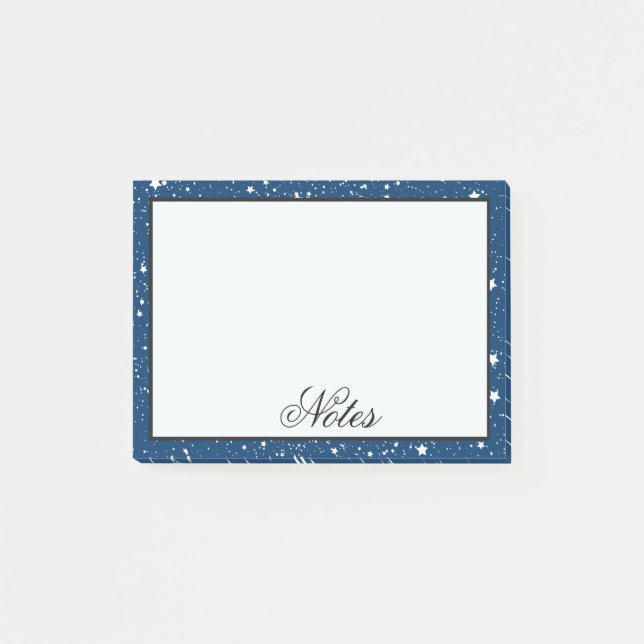 Bloco Post-it Noite estrelado (Frente)