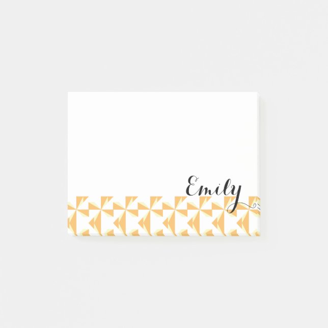 Bloco Post-it Nome Personalizado Pumpkin Pinkers (Frente)