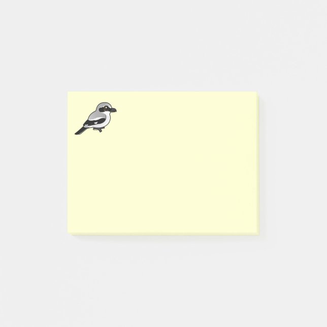 Bloco Post-it Norte Shrike de Birdorable (Frente)