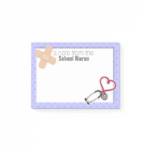 Nota do Cargo-it® da enfermeira da escola