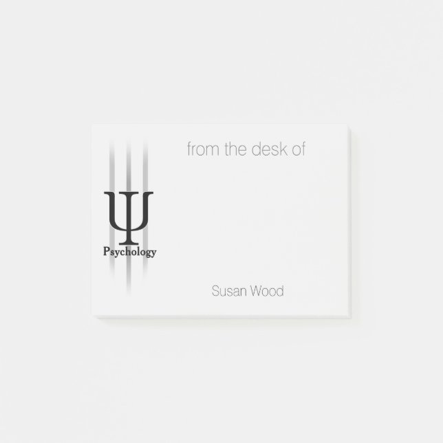 Bloco Post-it Nota do Cargo-it® da psicologia (Frente)