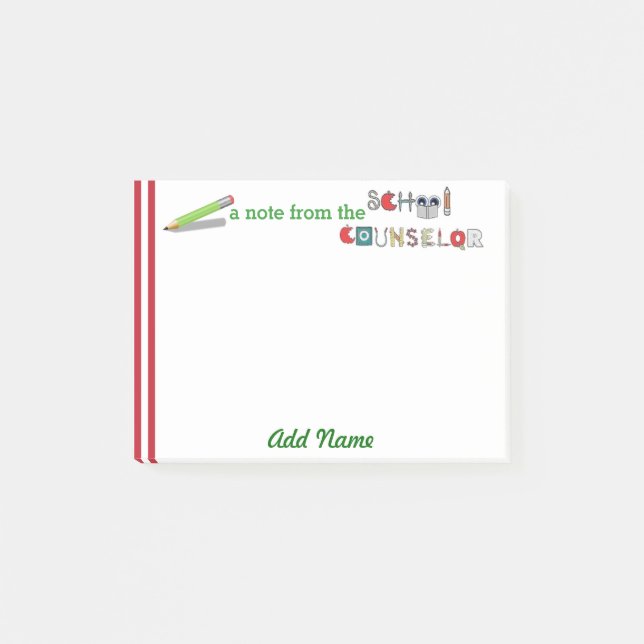 Bloco Post-it Nota personalizada conselheiro do Cargo-it® da (Frente)