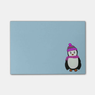Bloco Post-it Notas bonitos do Cargo-it® do pinguim