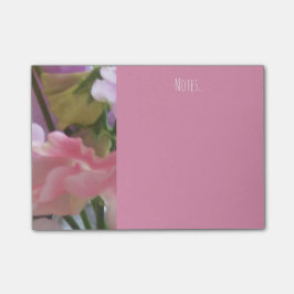 Bloco Post-it notas da ervilha doce