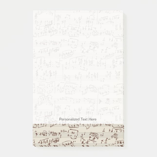 Bloco Post-it Notas de música (Frente)
